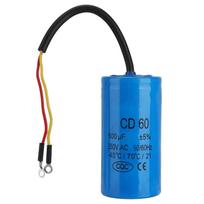 CD60 variklio paleidimo kondensatorius su laidu   250V AC 600uF 50Celsius60Hz, varikliui