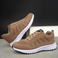 Men Running Shoes Breathable Outdoor Sports Shoes Lightweight Sneakers for Men Tenis Comfortable Athletic Footwear Walking Shoes 37 chaki