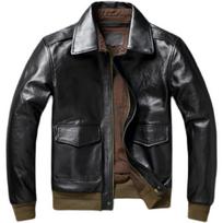 Kiniškas dydis Klasikinis A2 Tikras Horsehide Skrydžio kostiumas Striukė Aviator Paltai Natūralios Odinė Striukė Vyriška Striukė motociklininkams Rudens Chinese size 2XL juoda odine striuke spalva