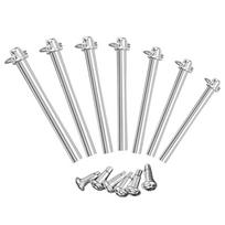 7 set Folding Fan Shaft Rivets Nuts Metal Replacement Fasteners Handheld Fan Repair Kit Decorative Fans Shaft Accessories 3.50X0.50X0.50CM
