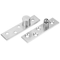 2pcs 360 Degree Rotary Pivot Hinge Stainless Steel Rotating Door Hinge 75mm LongEccentric Pivot