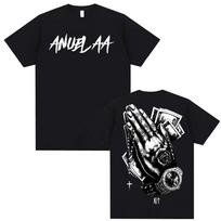 Anuel AA Real Hasta La Muerte Merch Tshirt Men's High Street Fashion Vintage T-shirts Unisex Summer Short Sleeve Loose T Shir... S įvairiaspalvis