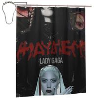 Lady Gaga Mayhem Album Shower Curtain Bathroom Polyester Waterproof Bath Curtains With Hooks W60H190(CM)-1 Pcs