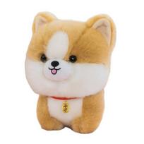 20cm Dog Plush Toy Cute Corgi Pomeranian Husky Bichon Frise Yorkshire Terrier Plushies Ornament Soft Stuffed Animal Puppy Doll Home Room Decoration A