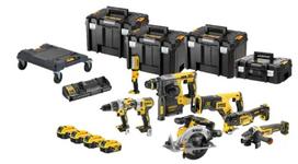 Akumuliatorinių įrankių rinkinys DeWalt DCK853P4T-QW; 18 V; 4x5,0 Ah akum.