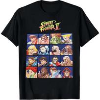 2026 New Street Fighter Ii Character Design TShirt High Quality Casual Comfortable Breathable Unisexs Printed Crew Neck TShirt 4XL