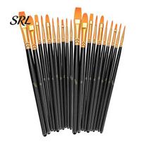 Non-messy Water Paint Pens Face Brush Set, Watercolor Acrylic Oil Painting Kit, Neat Drawing Nylon Hair Brushes for Artist, Body Canvas Art C juoda
