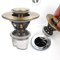 Stainless Steel Press-ACTivated Catapult Launching Device for Drain (Silver,Stainless Steel) sidabras
