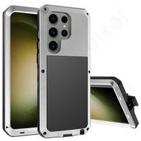 Case for Samsung Galaxy S24 S23 S22 S21 S25 Ultra Plus Note 20 10 Pro S9 S10 Plus Heavy Duty Protection Armor Metal phone Cover Samsung Note 10 sidabras