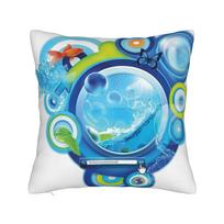 Frutiger Aero Square Pillow Cases  Cushion Cover Customized Zipper Decor Pillowcase for Home 45x45cm 40x40cm