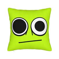 Sprunki Happy Oren (Orange) Head Square Pillow Cases Game Cushion Covers Fashion Polyester Decorative Pillowcase for Bed 18 40x40cm