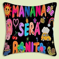 Manana Sera Bonito Karol G Pillow Covers Cartoon Sofa Decorative Home Double-sided Printing Short Plush Cute Cushion Cover 30x30cm
