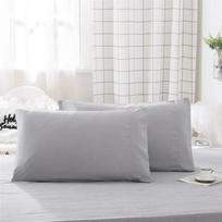 1 piece Luxurious Solid Color Pillowcase Comfortably Soft and Hypoallergenic Pillow Cover for Good Night's Sleep Black Grey Pink 50x75cm