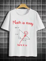 Funny Math Joke Find X Graphic T Shirt Math Teacher Student Print Nerd Casual Unisex Loose Short Sleeve Tops S