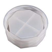 Geometric Succulent Flower Pot Mold Epoxy Resin Silicone Mold for DIY Decoration