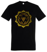 Chakra Manipura Herren T-Shirt Nabel Nabelchakra Solarplexuschakra Buddha Solar XL