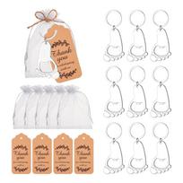 10 Pcs Footprint Bottle Opener Keychain Baby Shower Souvenir Return Gifts 1