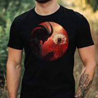 T-Shirt Herren Dämon mit Löwenzahn Motiv Baumwolle Größe XS bis 5XL XL