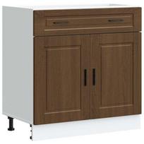 vidaXL Armoire de cuisine Porto chêne marron bois d'ingénierie