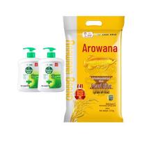 Dettol Classic Pine Hand Wash & Arowana Royal Pearl Rice Bundle