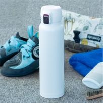 Atlas Water Bottle Vacuum Stainless for Hot Water 810ml, Insulated, Steel, Lightweight, One-Touch Bottle, Airlist, White, (ARNW-800WH) balta