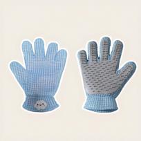 Cat & Dog Pet Hair Removal Gloves Brush Comb Bathing Massage Supplies (Yellow,M) geltona