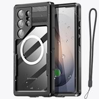For Samsung S26 S25 S24 Ultra S26 Plus IP68 Waterproof Magnetic Diving Case Underwater Swim Surfing Shockproof Protection Cover Pc + tpu&Galaxy S26 juoda