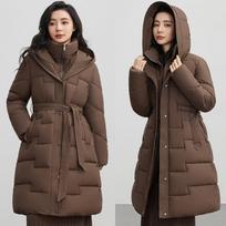 Women's Down Jacket Versatile Lady Padded Outerwear Slim Temperament Ladies Winter Parka Coat M kava