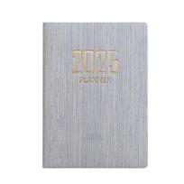 English 2025 Schedule Planner Notepad 12 Months Efficiency Plan Notebook  School pilkšvai balta