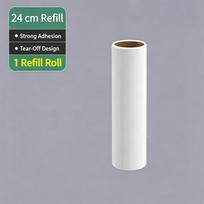 Long Handle Lint Roller Retractable Pet Hair Remover Tearable Sticky Brush for Clothes Furniture Bed Carpet Dust Cleaning Tool 1Roll-replacement paper