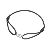 Vendome Aoyama Bracelet Silver 925 Double Circle Cord ASVB2310MSD2 Black [Official] [WEB Exclusive] juoda