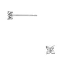 Vendome Aoyama Earrings PT950 Diamond Corolla APVA2306 DI Silver [Official]