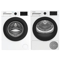 Whirlpool, 9 kg + 9 kg - Skalbimo mašina + džiovyklė