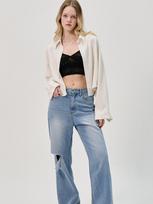 Sorry, Too Much Love Blanche Rayon Crop Shirt_White White/Free