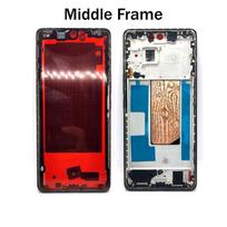 Middle Frame For Vivo V30 V2318 LCD Front Frame Housing Bezel With Side Button Repair Parts middle frame black