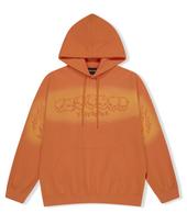 Yes Ic Y.E.S Fade-Out Skull Hoodie Orange Xl