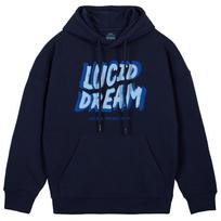 Astral Projection Lucid Dream Oversized Wide Shoulder Hoodie_Navy M