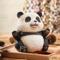 Panda Figūrėlė Statulėlė Mielas Gyvūnas Skulptūra Ornamentas Miegamojo Svetainės