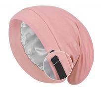 Satin Lined Bonnet Hat For Women Men Soft Elastic Adjusted Satin Night Sleeping Cap Curly Braid Hair Care Silky Turban Sleep Cap One Size