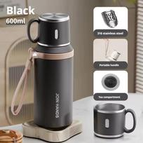 600ML Thermal Water Bottle Stainless Steel Thermos Bottle Keep Cold and Water Bottle Thermos for Tea Coffee Vacuum Flasks 600ml žalia