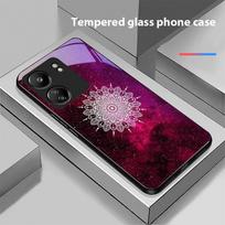 Šviečiantis juodas lotosas skirtas Xiaomi Redmi 13C Note13 12 Pro Plus 5G Note 9 13T Pro POCO X6 F5 F6 juodas grūdintas stiklas telefono dėklas For Xiaomi Redmi 13C