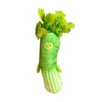 Cute Vegetable Plush Pendant Keychain Creative Cartoon Tender Celery Shape Doll Soft Plush Keyring Backpack Pendant žalia