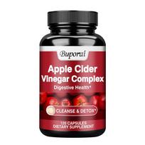 Buporai Organic Apple Cider Vinegar Capsules, all-natural, contain capsaicin extract, suitable for adults. 120