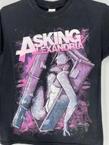 Asking Alexandria T-shirt Rock Band Black Unisex Tshirt Men Women KH14166 Unisex T-Shirt S