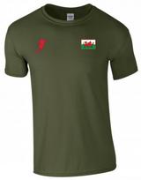 Wales Football T Shirt Welsh The Dragons Fans Funny Birthday Gift Unisex Tee Top M
