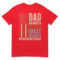 Dad Grandpa Veteran Great Grandpa Tshirt S