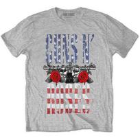 Guns N Roses Unisex Tshirt Us Flag In Logo (Xxlarge) S
