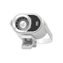 Simple Clip-mounted Small Fan with LCD Display, Intelligent Digital Display, Variable-speed Control, Outdoor Portable Turbine Fan