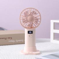 Desktop Handheld Fan, USB Charging Version, Digital Display Small Fan, Portable Phone Stand, Standing Small Fan
