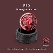 Creative Small Fan, Stylish Retro Wheel-shaped Electric Fan, Wheel Ornament, USB-powered Portable Fan 1pc